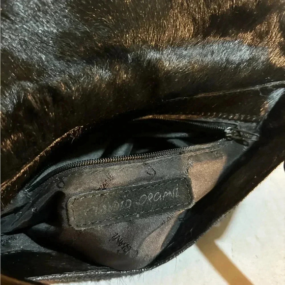 Claudio Orciani pony skin and leather shoulder handbag - Picture 5 of 11